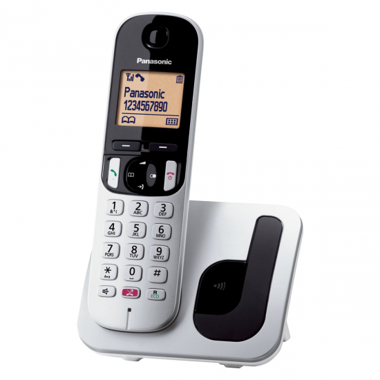 Teléfono inalámbrico Dect Panasonic KX-TGC250SPS, silver